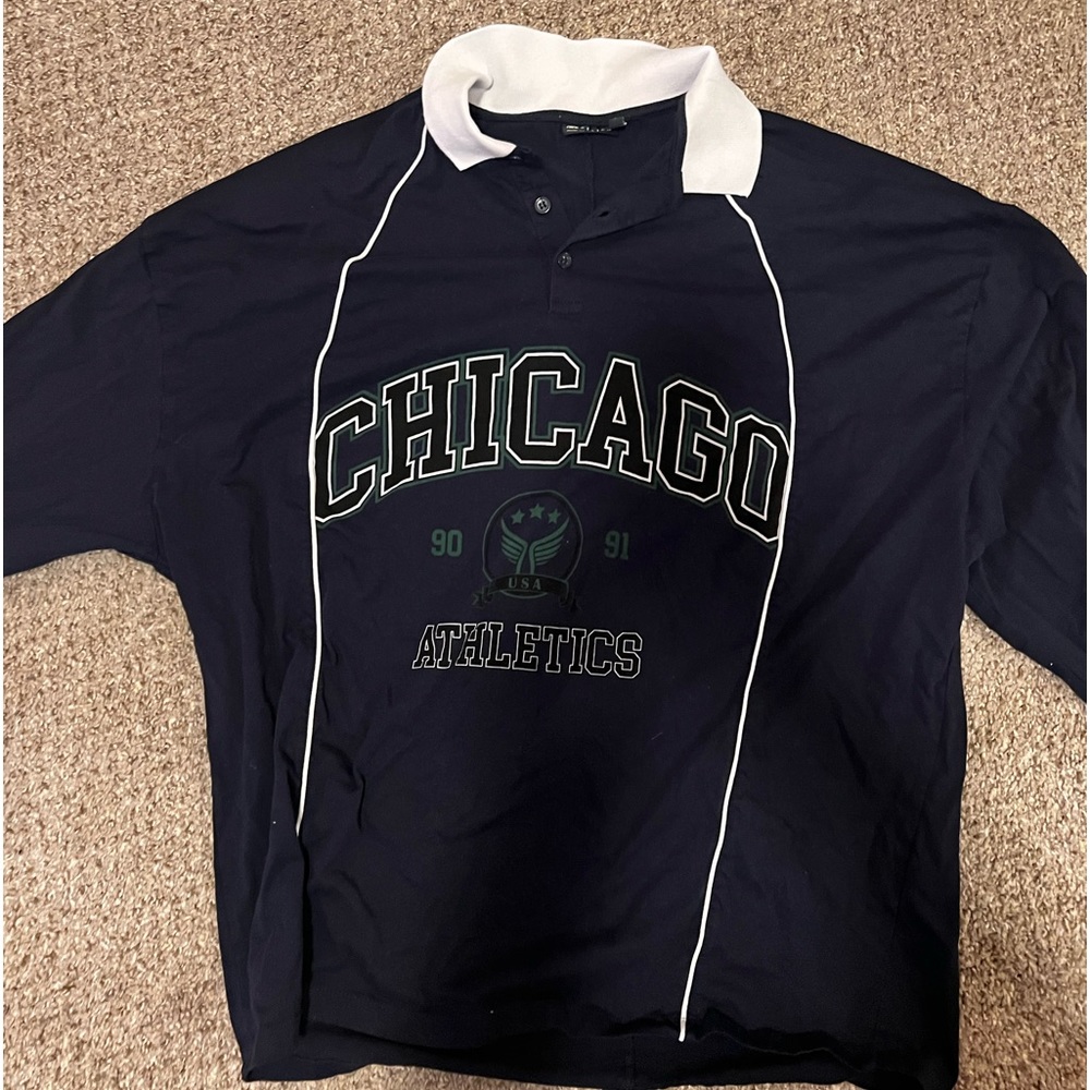 Hit the streets in style! imagine this amazing Chicago polo with baggy jeans!